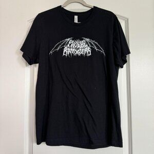 Phoebe Bridgers death metal logo shirt | indie rock band merch